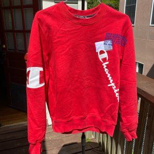 Red Heavy Cotton Champion Sweatshirt
